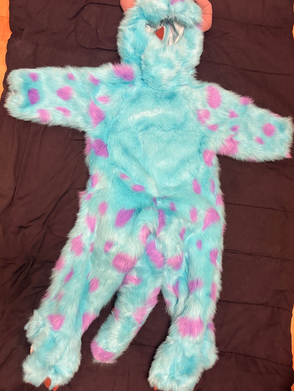Vintage Disney Store Monsters Inc Sulley Plush Costume Jumpsuit 4-6T Original